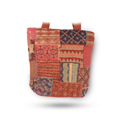 The Indian Spirit Patchwork Tote Bag Fashion And Lifestyle IS-LM-PTB-01